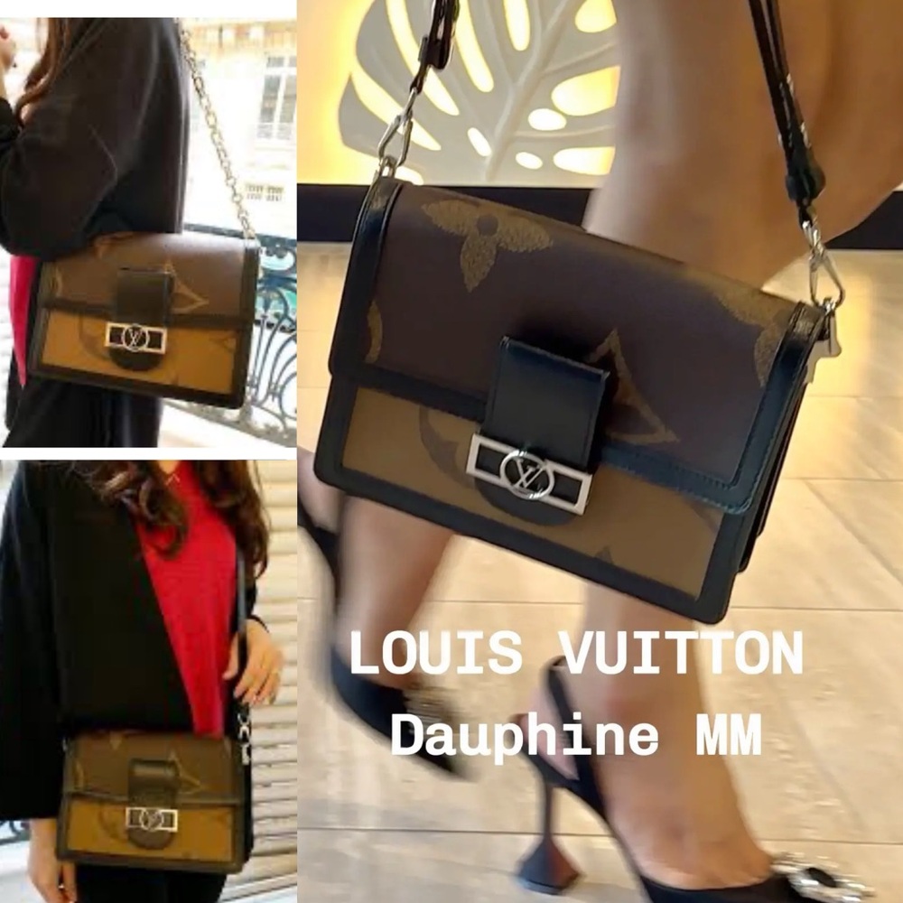 💎 Limited Edition Louis Vuitton Reverse Giant Monogram Dauphine MM